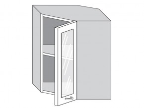1.60.3у Шкаф настенный (h=720) угловой на 600мм со стекл. дверцей в Перми - perm.magazin-mebel74.ru | фото
