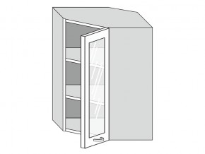19.60.3у Шкаф настенный (h=913) угловой на 600мм со стекл. дверцей в Перми - perm.magazin-mebel74.ru | фото