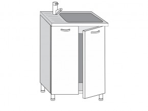 2.60.2мн Шкаф-стол на 600мм под накладную мойку с 2-мя дверцами в Перми - perm.magazin-mebel74.ru | фото