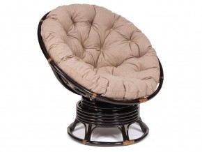 Кресло-качалка Papasan w 23/01 B с подушкой Antique brown, экошерсть Коричневый в Перми - perm.magazin-mebel74.ru | фото