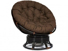 Кресло-качалка Papasan w 23/01 B с подушкой Antique brown, ткань Коричневый в Перми - perm.magazin-mebel74.ru | фото