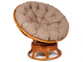 Кресло-качалка Papasan w 23/01 B с подушкой Cognac, экошерсть Коричневый в Перми - perm.magazin-mebel74.ru | фото