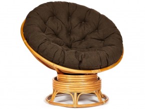 Кресло-качалка Papasan w 23/01 B с подушкой Honey, ткань Коричневый в Перми - perm.magazin-mebel74.ru | фото