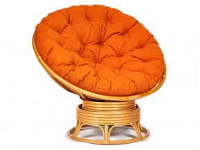 Кресло-качалка Papasan w 23/01 B с подушкой Honey, ткань Оранжевый в Перми - perm.magazin-mebel74.ru | фото