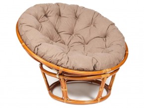 Кресло Papasan 23/01 W с подушкой Cognac, экошерсть Коричневый в Перми - perm.magazin-mebel74.ru | фото