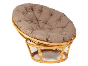 Кресло Papasan 23/01 W с подушкой Honey, экошерсть Коричневый в Перми - perm.magazin-mebel74.ru | фото