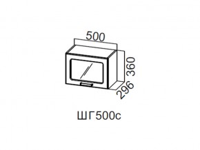 ШГ500с/360 Шкаф навесной 500/360 (горизонт. со стеклом) в Перми - perm.magazin-mebel74.ru | фото